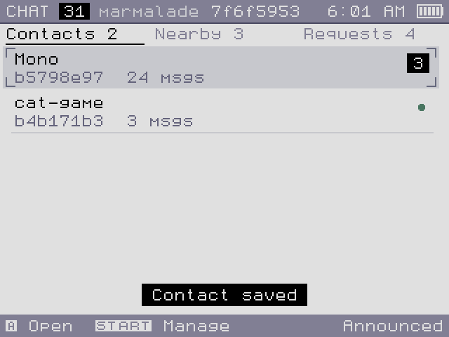 Saved.