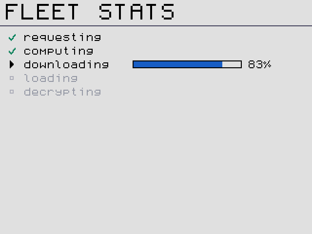 Downloading the encrypted result.