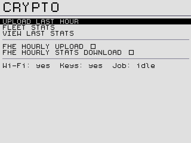 VIEW LAST STATS appears once a report exists.