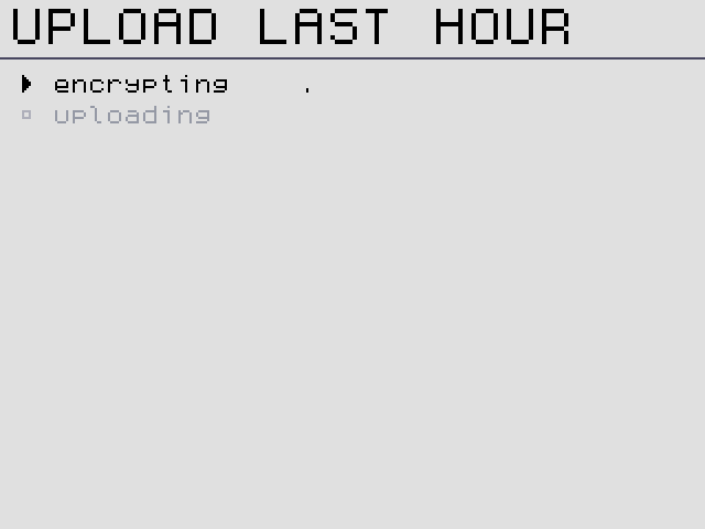 Encrypting.