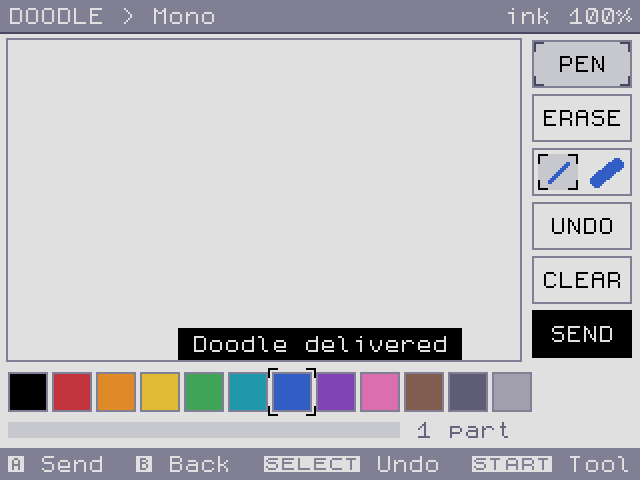 Sent. The canvas clears for the next one.