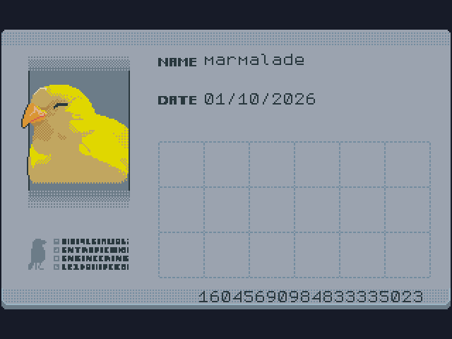 Your card.