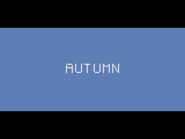 The season...