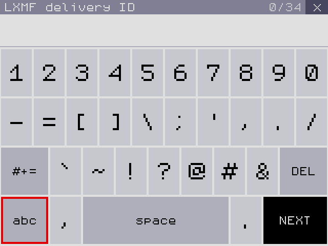 123: digits and punctuation. #+= opens more symbols.