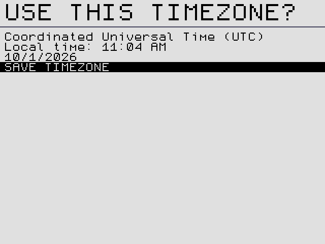 USE UTC.
