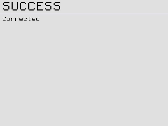 Connected.