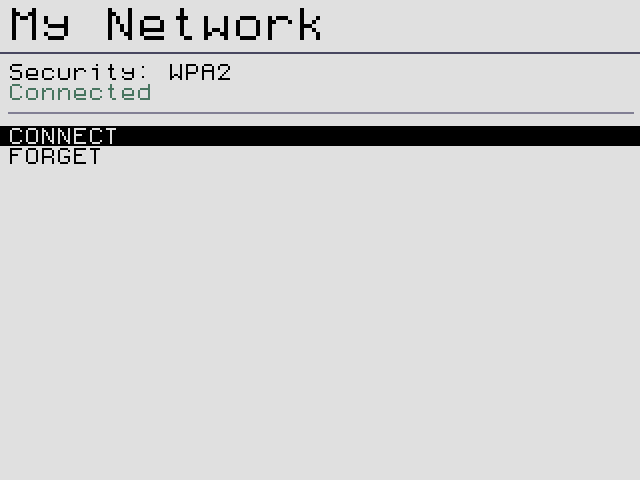 A saved network.